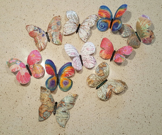 Paper art butterflies
